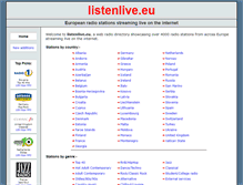 Tablet Screenshot of listenlive.eu